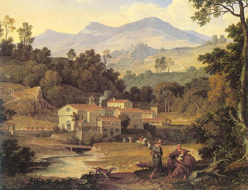 Joseph Anton Koch The Monastery of St.Francis in Sabine Hills, Rome oil painting image